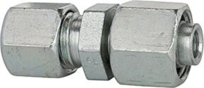Riegler Rohr-Reduzierung Muffe aus verzinktem Stahl in Silber, Außen-Ø 22 mm / Innen-Ø 12 mm - Bild 1