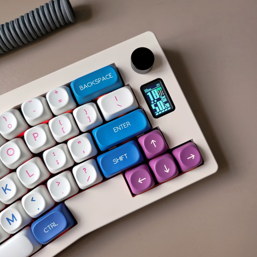 Jaycomia Moa Profile PBT-Tastenkappen mit 7u Alice Split Space Keys in Multicolour im Dye-Sub ISO-Layout - Bild 2