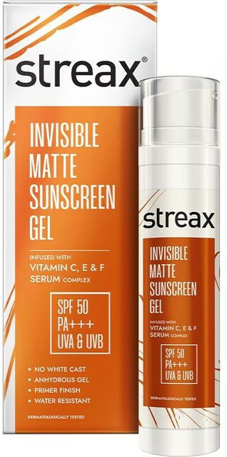 Streax Invisible Matte Gel Sonnenschutz LSF 50, 50 g, Gesicht - Bild 1