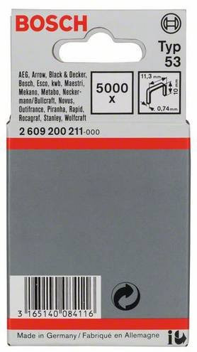 Bosch Feindrahtklammern Typ 53, Farbe Silber, B: 11,4 mm, H: 10 mm - Bild 1