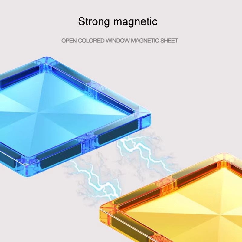 STERN Magnetische Bausteine mit Stern Diamant Oberfläche, Montessori STEM Spielzeug für Kinder, Mehrfarbig - Bild 2