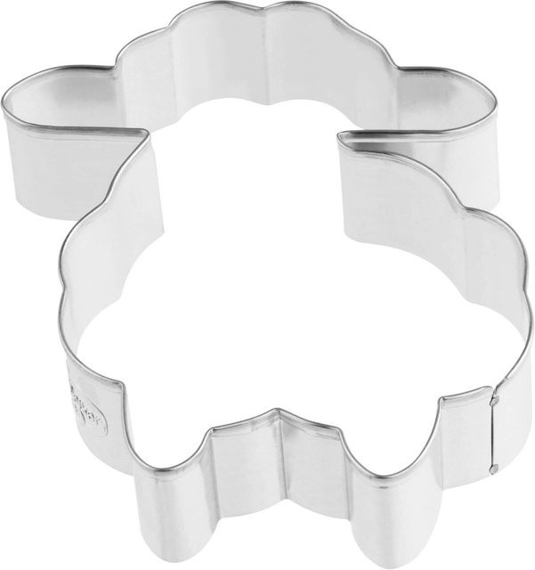 Dr. Oetker Ausstecher Schaf Goldiges Ostern aus Metall, 11 x 8 cm - Bild 1