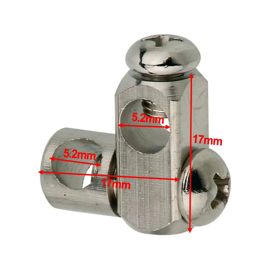 2 Stück LEENKEA Doppelgelenkstück für exzentrische Abflussverschraubung aus Messing in Silber - Bild 3