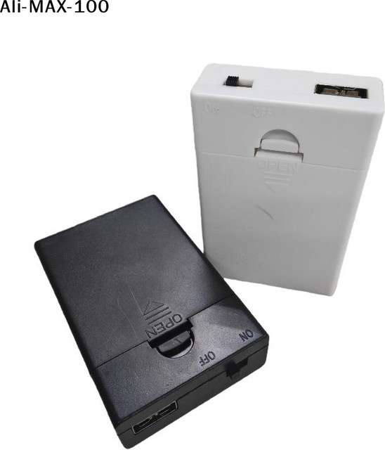 AyS USB-Batteriehalter mit Schalter und Abdeckung, 3AA 4,5V Batteriebox für DIY-Projekte - Bild 1