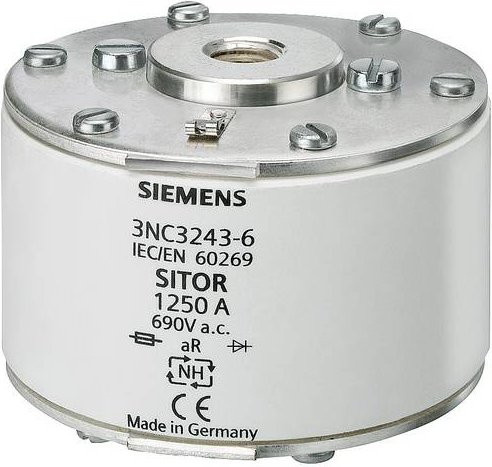Siemens 3NC32416B Sicherungseinsatz Größe 2, 1000A, 690V, 3 Stück, Weiß - Bild 1