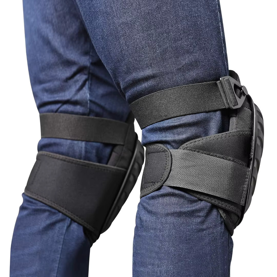 Professionelle Knieschoner mit robuster Schaumstoffpolsterung in Schwarz - Bild 2