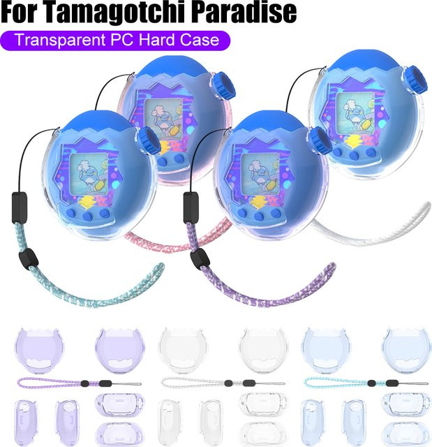 Alloet Vollschutz-Hülle für Tamagotchi Paradise aus transparenter PC-Hartschale, Blau, Gaming-Zubehör - Bild 1