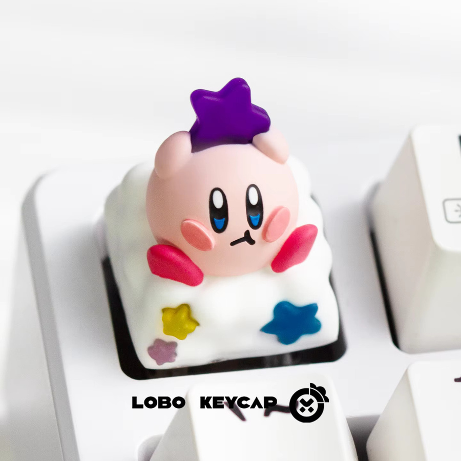 TAKARA TOMY Cutekirby's Dream Land Serie Personalisierte Mechanische Tastenkappen aus Kunstharz, Transparent, Gelb, Multicolour - Bild 3