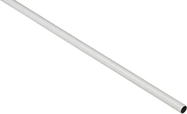 Hettich Schrankrohr rund aus Stahl in Weiß, Durchmesser: 2,5 cm, Länge: 200 cm - Bild 1