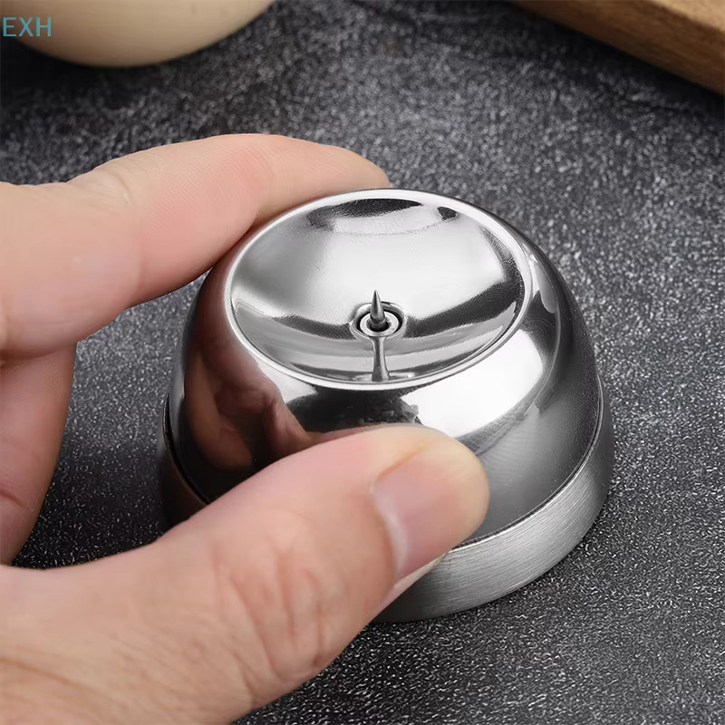 Leeseph Ei Piercer aus Edelstahl in Silber für die Küche - Bild 3