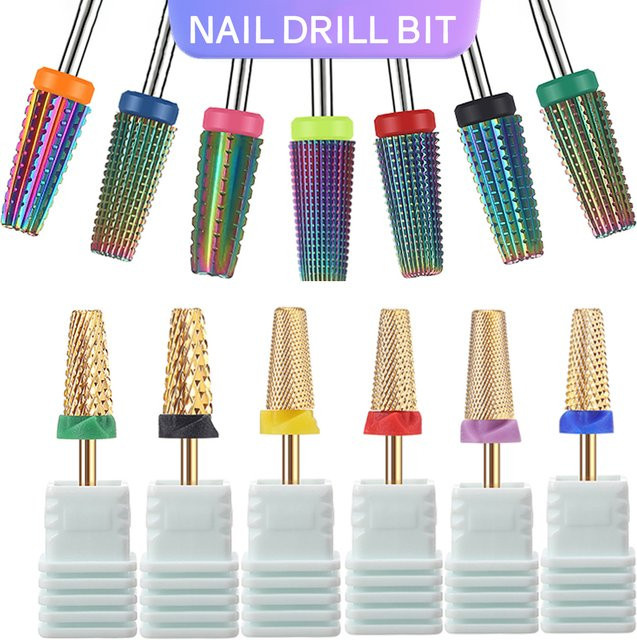 DianaBeauty 5-in-1-Nagelbohrer aus Wolframkarbid-Stahl, 3/32 Zoll Schaft - Bild 1