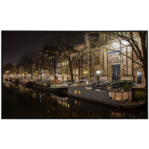 papermoon Infrarotheizung EcoHeat Nacht in Amsterdam mit Matt-Effekt in Bunt, App-Steuerung und Überhitzungsschutz - Bild 2