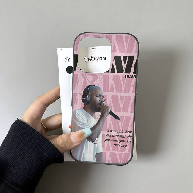 Frank Blonde Oceans Handyhülle mit wellenförmigen Streifen für iPhone 17 16 15 14 13 12 11 Pro Max Plus Pro Air in Pink - Bild 1
