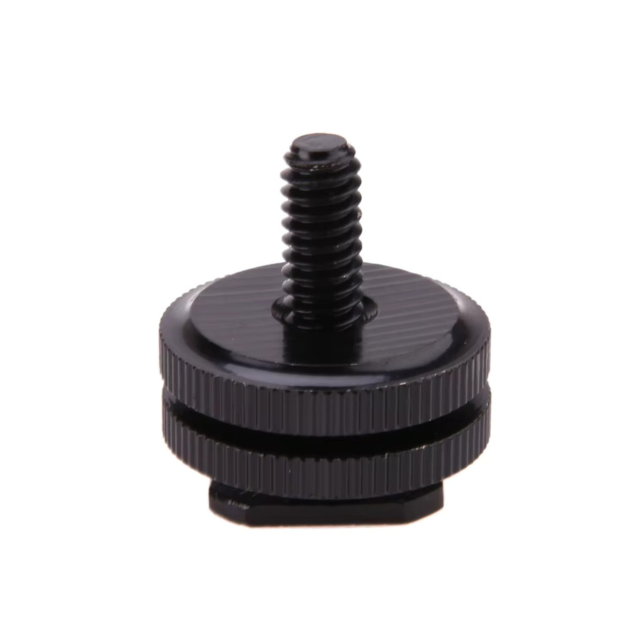 JOCESTYLE Blitzschuh Adapter mit 1/4 Zoll Stativschraube für Kamera und Studio Zubehör, Schwarz - Bild 5