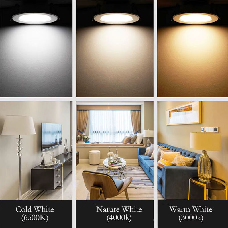 KPSUN LED-Downlight Runde Einbau-Deckenleuchte Dimmbar 3W DC12V in Schwarz, Weiß oder Silber - Bild 5