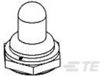 TE Connectivity Druckknopf Schwarz 1825602-1 - Bild 1