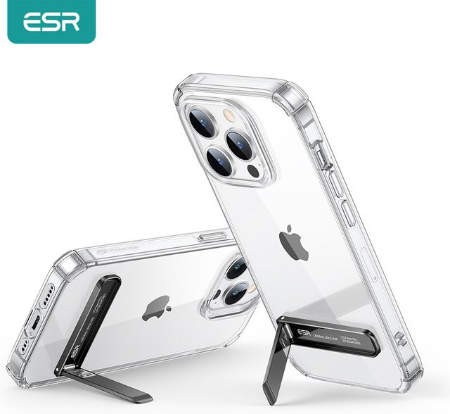 Esr Smartphone Ständer aus Metall in Schwarz für iPhone, Samsung, Xiaomi und Pixel - Bild 1