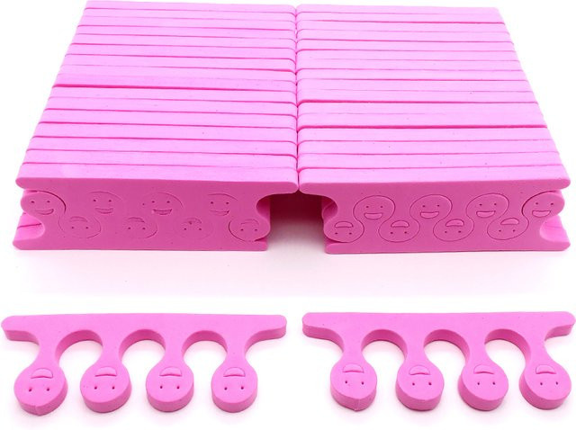 JEARLYU Zehenseparator Schwamm, Rosa Lila, Unisex - Bild 1