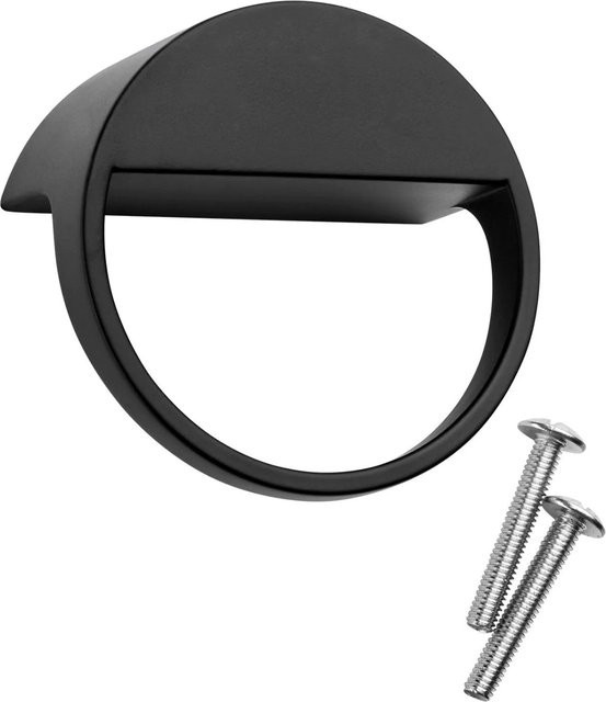SO-TECH Möbelknopf ZEN BA in Schwarz Matt aus Zinkdruckguss, Durchmesser: 5,9 cm - Bild 1