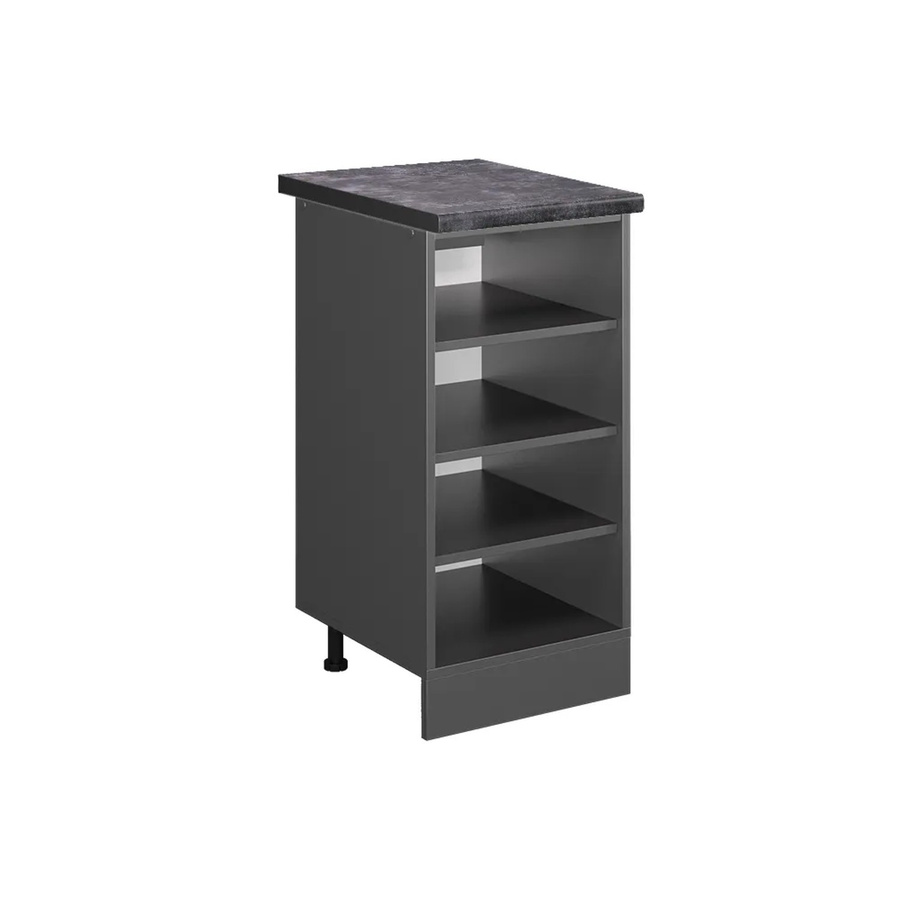 Vicco Küchenregal R-Line Offener Küchenschrank Anthrazit B: 40 cm, H: 81,6 cm, T: 60 cm - Bild 2