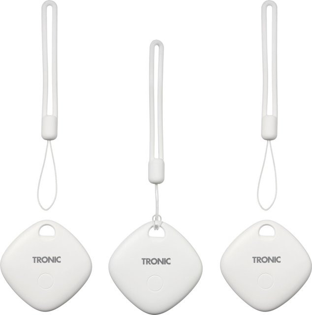TRONIC Smart Tag Finder Google-Version für Android und iOS, 3 Stück, Schwarz und Weiß - Bild 1