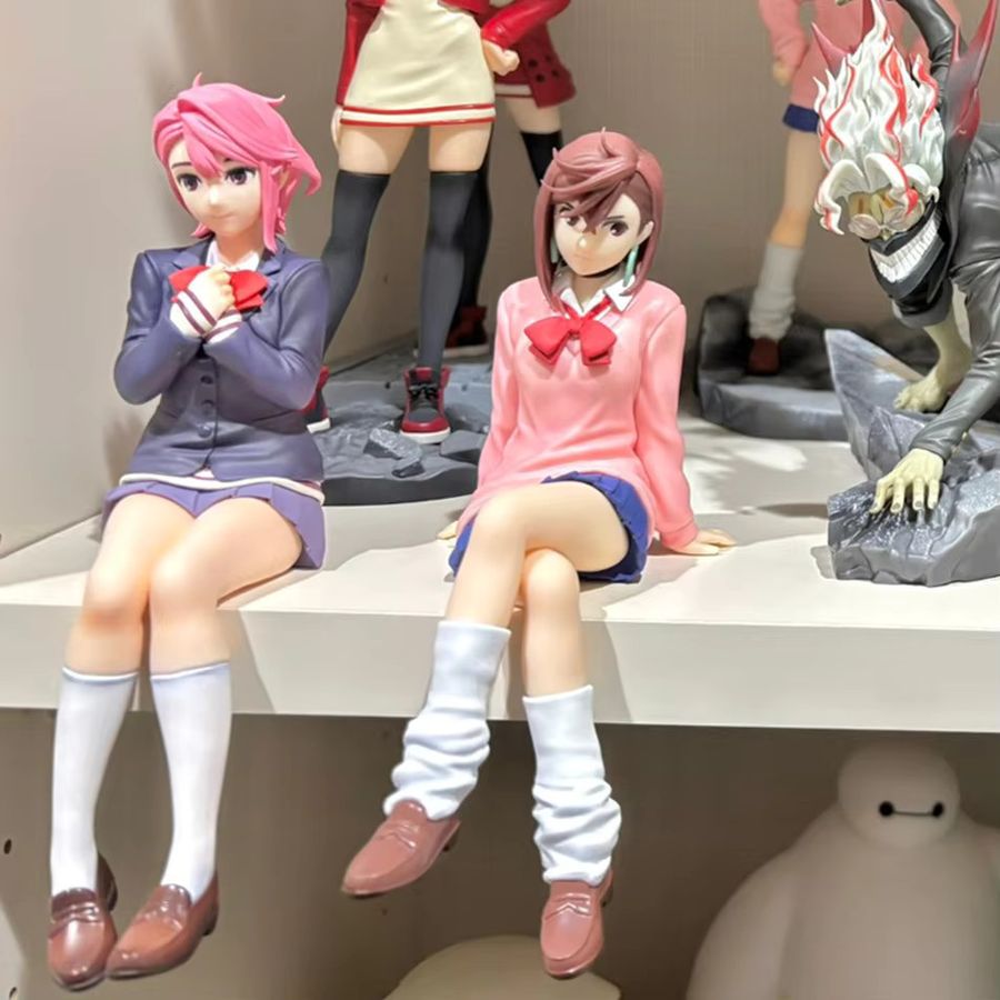 Bandai Anime Figur Dandadan Ayase Momo Shiratori Aira PVC Modell Multicolor - Bild 3