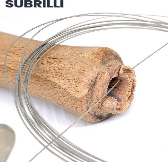 SUBRILLI Superfeiner Diamantdraht für Schmuck und Holzbearbeitung, Durchmesser: 0,45 mm, Länge: 3 m - Bild 1