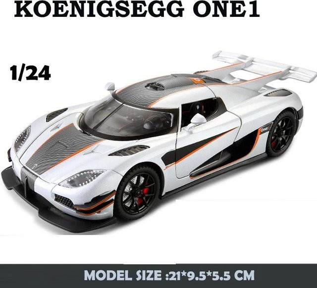 Linyi toy car Sportwagenmodell Nachbildung, 1:24, Metall, ab 4 Jahren - Bild 1