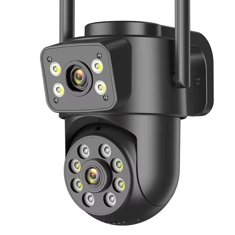 BESDER 8MP Wifi PTZ Outdoor Überwachungskamera mit Dual-Bildschirm, 4MP SicherheitscCTV IP Kamera mit menschlicher Erkennung und iCSee App, Schwarz - Bild 6