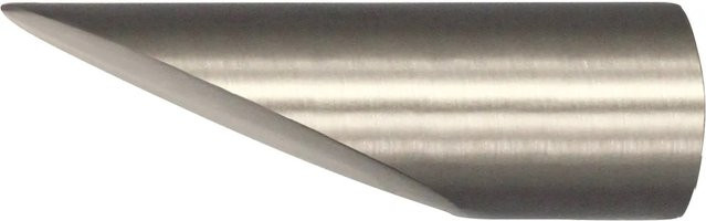 Mydeco Gardinenstangen-Endstück Cut in Edelstahl-Optik, Silber, Durchmesser: 1,6 cm - Bild 1