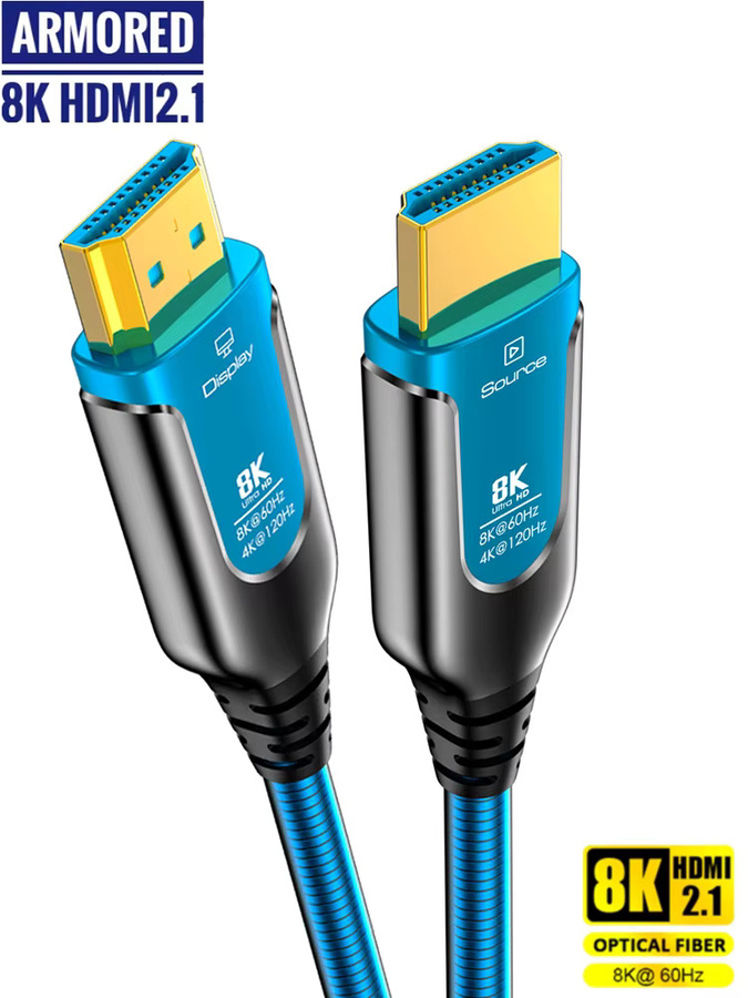FDBOY 8K HDMI Glasfaserkabel HDMI 2.1 mit 48 Gbit/s Ultra High Speed für TV und Projektor - Bild 5