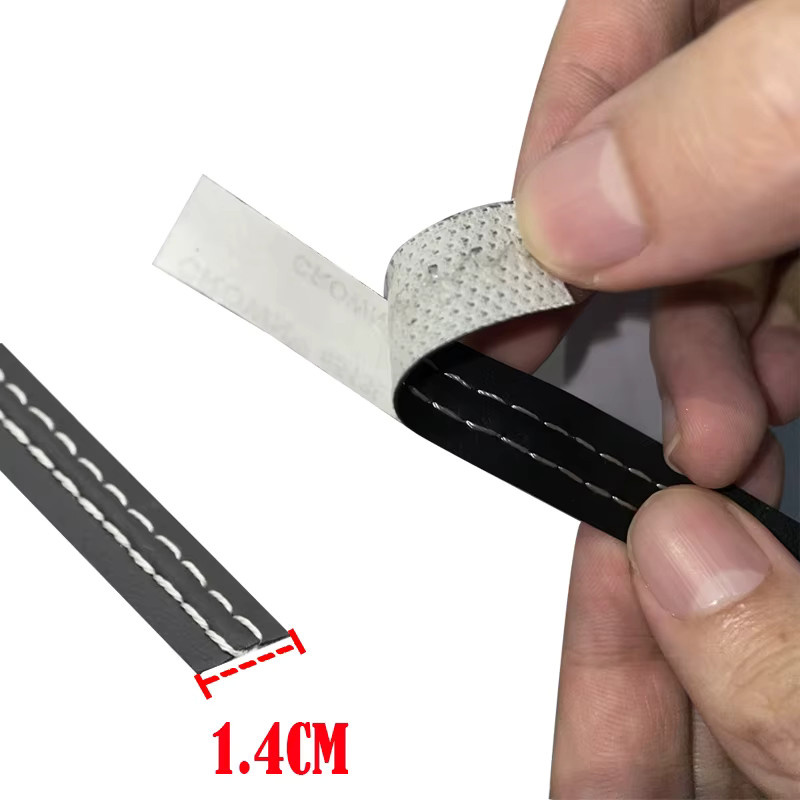 CHYIEER PU Leder Auto Zierleiste Universal DIY Flexibles Dashboard Moulding Trim Dekorations-Set Selbstklebend - Bild 2