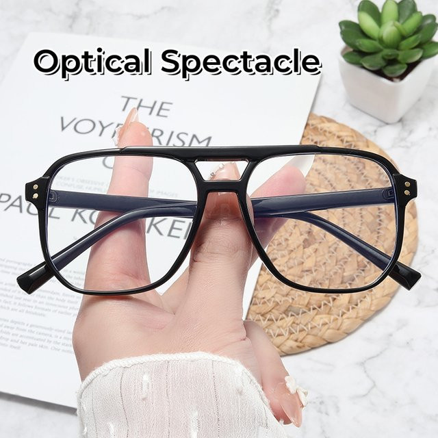 ERIKOLE Korrektionsbrille, Vollrand, Square, Kunststoff, transparent, Blaulichtfilter - Bild 1