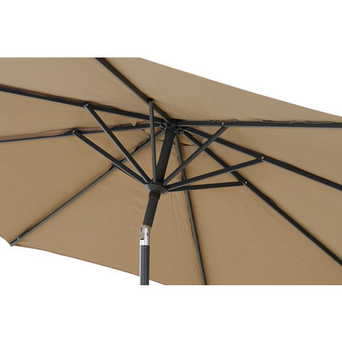 SIENA GARDEN Mittelstockschirm FAGUS Autotilt in Taupe-Braun mit Durchmesser: 250 cm - Bild 2