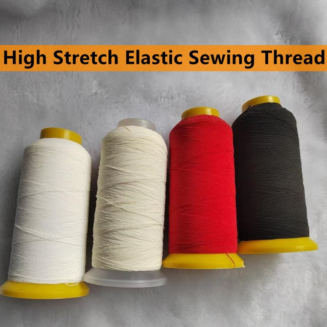 Hochdehnbares elastisches Nähgarn mit Latexkern in Multicolour für Gummibänder, Taillenbänder und Manschetten - Bild 1