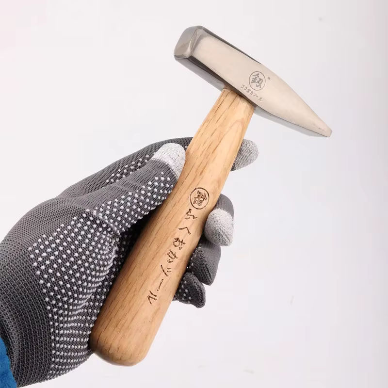TOTNEND Monteurhammer aus Eisen mit poliertem Massivholzgriff in Silber - Bild 4