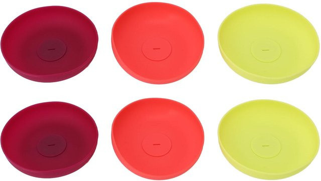 TOMTOP JMS Eis am Stiel Halter aus Silikon, wiederverwendbar und spülmaschinenfest, Gelb - Bild 1