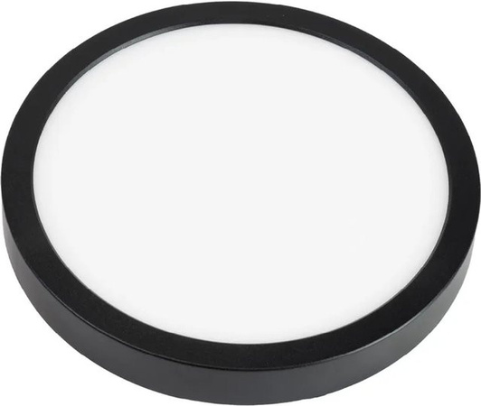 ENOVALITE LED Panel Einbauleuchte Schwarz, 12W, dimmbar, 2700-5700K Warm-Kaltweiß, rund, Durchmesser: 16,5 cm