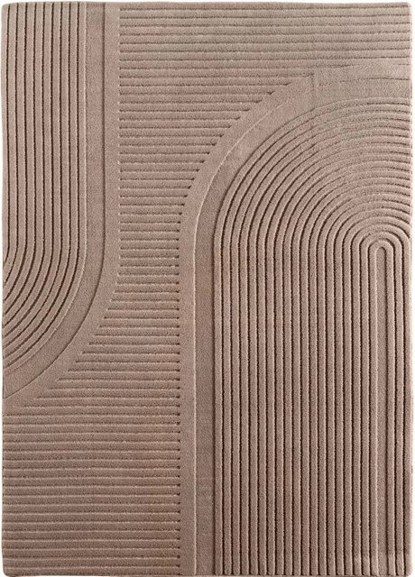 Ayyildiz Kurzflorteppich Pompei in Beige und Creme mit Boho-Design, B/L: 240 x 340 cm - Bild 1