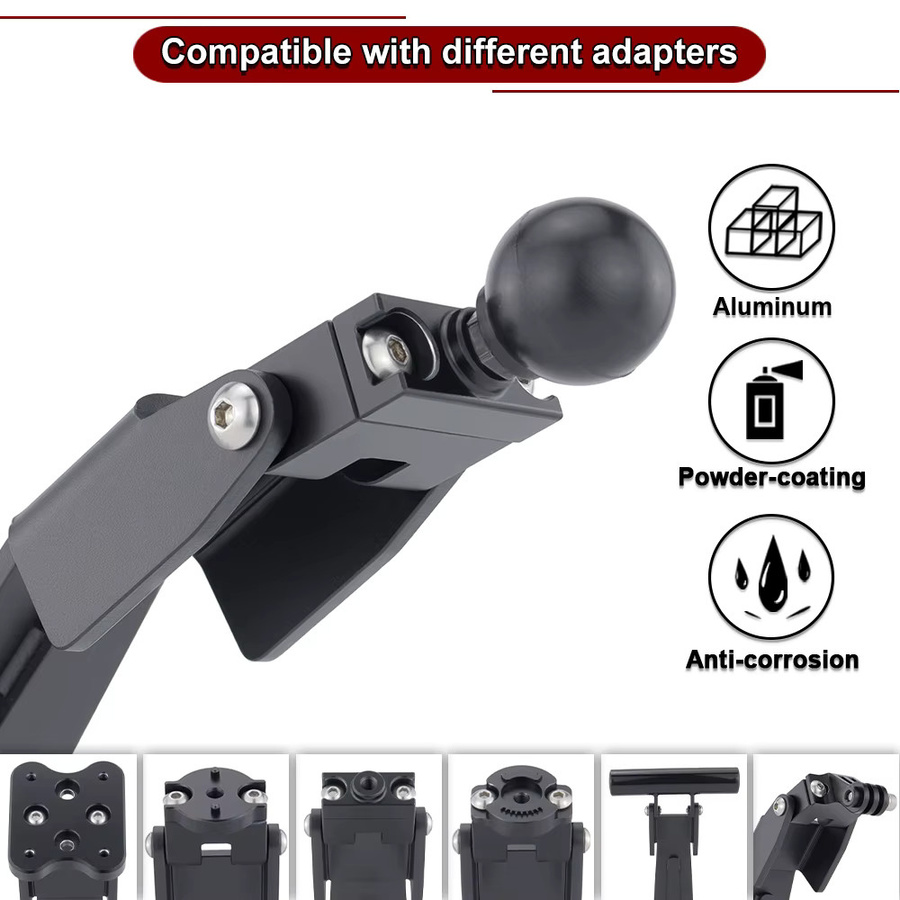 XITOMER Motorrad Handy GPS Halterung für Suzuki GSX-S1000 GT Plus/GT (2022-2026) in Schwarz - Bild 3