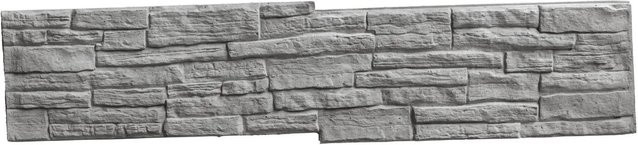 Beckers Betonzaun-Platte Nostalgie in Betongrau, B/H/T: 144 x 30 x 4,5 cm - Bild 1