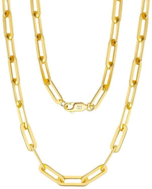Allbestart Halskette 925 Silber, Gold, 40 cm, Unisex - Bild 1