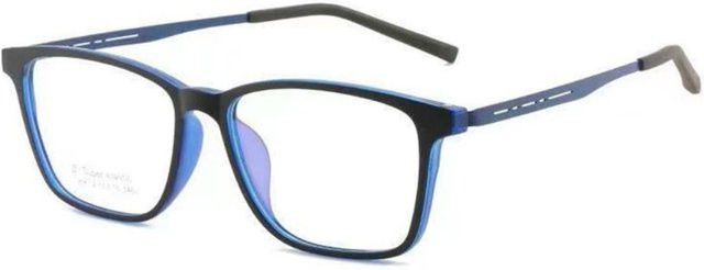 Ananshun Korrektionsbrille, Vollrand, rechteckig, Unisex, blau, black - Bild 1