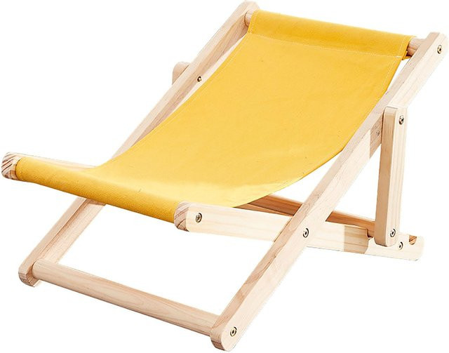 Aimo Katzensofa aus Holz in Gelb mit kratzfestem Stoff für alle Jahreszeiten - Bild 1