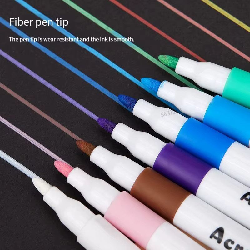 Acryl Marker Set mit 80 Farben für Rock Painting und DIY-Handwerk auf Stein, Keramik, Glas und Holz, Mehrfarbig - Bild 3