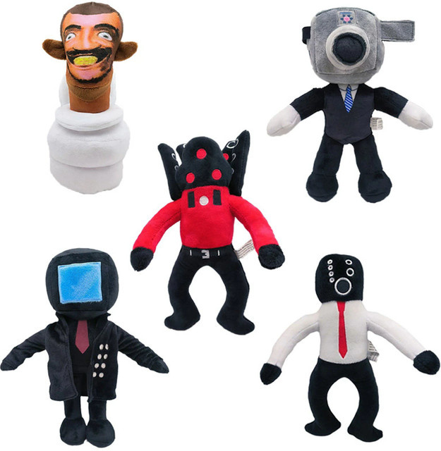 MINISO Skibidi Toilette Plüschtier, Skibidi Speakerman, Camara Kamera Mann - Bild 1