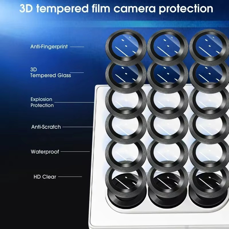 3D Kamera Objektiv Schutz Film aus gehärtetem Glas für Samsung Galaxy Z Fold 7 6 5 4 in Transparent - Bild 2