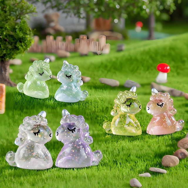 Yiran toy Mini-Einhorn-Figuren Tierfiguren Harz 20-teiliges Set - Bild 1