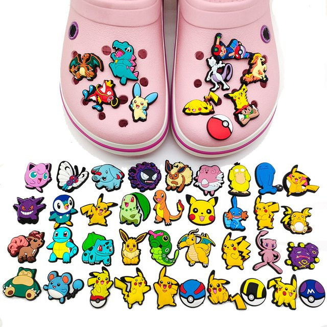 Bandai Pokémon Charmander Eevee Charizard Figuren, Schuh Charms Zubehör, 20/27/47-teiliges Set - Bild 1