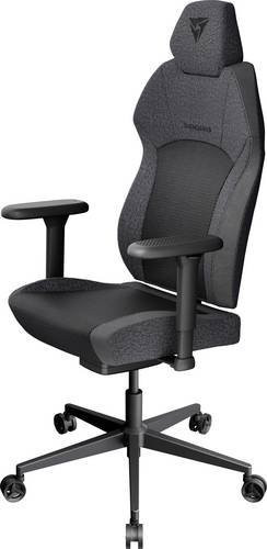 ThunderX3 SOLO 360 Ergonomischer Gaming-Stuhl in Schwarz mit Mesh-Rückenlehne und Kopfstütze - Bild 1